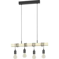 EGLO Townshend 4-flg. 70 cm vintage braun/schwarz