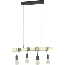 EGLO Townshend 4-flg. 70 cm vintage braun/schwarz