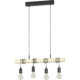 EGLO Townshend 4-flg. 70 cm vintage braun/schwarz