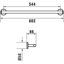 Laufen Niara Badetuchhalter 38106.2
