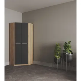 Priess »Barcelona Kleiderschrank Ecklösung Raumwunder«, in 2 Tiefen Schrank Eckschrank Garderobe, braun
