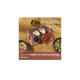 KHG Schneidebrett-Set Kunststoff 2 29,2 x 20,3 cm Blau/Grün