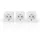 Nedis WLAN Smart-Stecker, 3680W, Typ F, Smart-Steckdose, 3er-Pack (WIFIP121FWT3)