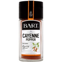 Bart Cayenne Pfeffer – moderate Wärmestufe für pochierte Eier, Grill-Marinaden, Reisgerichte und Desserts mit innovativem Löffeldeckel – Kräuter und Gewürze – 36 g Glas