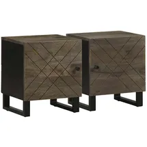 vidaXL Nachtschrank 2 Stk. 40 x 33 x 46 cm Schwarz