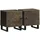 vidaXL Nachtschrank 2 Stk. 40 x 33 x 46 cm Schwarz