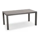 BEST Freizeitmöbel BEST Tisch »Houston«, BxHxT: 160 x 74,5 x 90 cm, Tischplatte: Keramik/Glas - grau