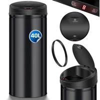 Kesser Automatik Sensor Mülleimer 40 l Schwarz