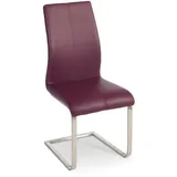 Freischwinger Milano Lederoptik Violett Lila