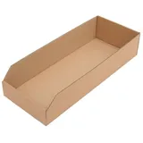 TransPak Regalkasten L500xB200xH100mm braun 1-wellige Pappe