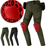 SHIMA Giro Motorrad Textilhose grün, Größe 26 32