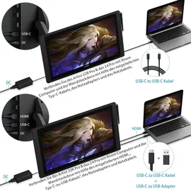 xppen XP-PEN Artist 24 Pro Grafiktablett mit Display - Schwarz