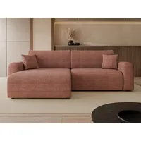 MIRJAN24 Ecksofa Floryn L, mit Schlaffunktion und Bettkasten, L-Form, 245x145x82 cm braun