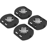 Rotho Fussadapter mit Rollen für Box Albris 45 l schwarz 17 x 14 x 3 cm - Schwarz