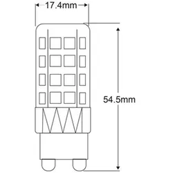 5w G9 LED Leuchte Leuchtmittel Lampe aus Keramik 450 Lumen Warmweiß