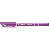 Stabilo Fineliner mit gefederter Spitze - SENSOR F - Einzelstift - lila