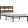 vidaXL Metallbett 100 x 200 cm Räuchereiche