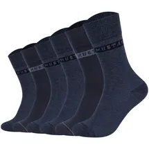 Mustang Alltagssocken 6er Pack Blau 43-46