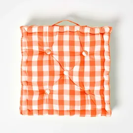 Homescapes Sitzkissen 40 x 40 cm Orange