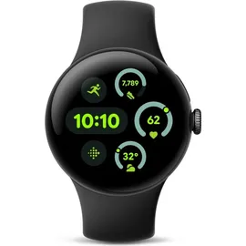 Google Pixel Watch 3 45 mm Bluetooth matte black Sportarmband obsidian