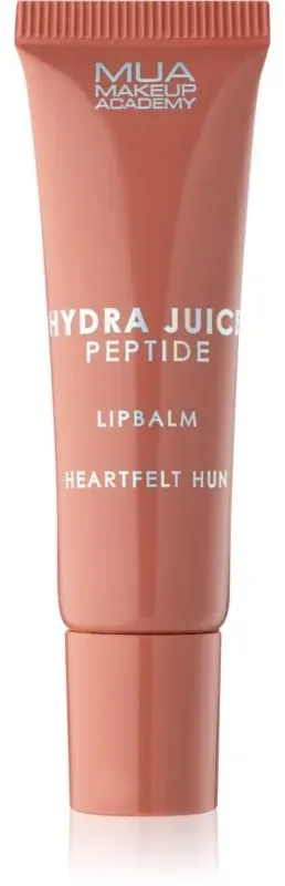 MUA Makeup Academy Hydra Juice Peptide Lip Balm feuchtigkeitsspendendes Lippenbalsam für höheren Glanz Duft Heartfelt Hun (Honey) 10 ml