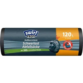 Swirl swirl® Schwerlastsäcke PROFI 4639 120,0 l schwarz, 12