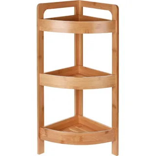 Bambus Badezimmer Regal - 61 cm - Eckregal Holz Standregal Bad Regal Holzregal