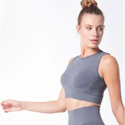 Crop Top Frau Gris-marino L