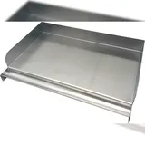 Grillfürst Grillplatte 41 x 24,5 cm Edelstahl weiß