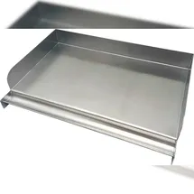 Grillfürst Grillplatte 41 x 24,5 cm Edelstahl weiß