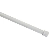 GARDINIA Spannstange, Metall-Stange, Ausziehbar, ohne Bohren und Schrauben, Ø 23/26 mm, Länge 90-140 cm, Weiß