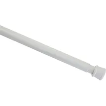 GARDINIA Spannstange, Metall-Stange, Ausziehbar, ohne Bohren und Schrauben, Ø 23/26 mm, Länge 90-140 cm, Weiß
