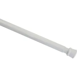 GARDINIA Spannstange, Metall-Stange, Ausziehbar, ohne Bohren und Schrauben, Ø 23/26 mm, Länge 90-140 cm, Weiß