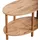 [en.casa] Couchtisch Højreby oval Beine aus Buchenholz 70 x 44 x 43 cm Holzoptik