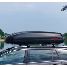 KAMEI Dachbox KAMEI BASE 400 schwarz matt 400 Liter 190x75x43 cm