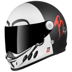 Bogotto SH-800 Mister X Helm, zwart-wit, XS Voorman