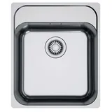 Franke Smart Spüle Slimtop Edelstahlspüle SRX 210-40 A Drehknopf Chrom ab 50 cm 127.0708.292 - inkl. - Silber