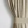 AmeliaHome Gardine Kräuselband 140x245 cm Vorhang Beige Verdunkelnd Einfarbig Muster Samt Textil Multifunktionsband mit Raffhalter Wohnzimmer Schlafzimmer - Beige