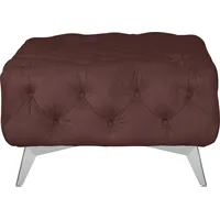 Home Affaire Polsterhocker Amaury Chesterfield-Optik 80 x 45 x 80 cm Rosa