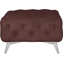 Home Affaire Polsterhocker Amaury Chesterfield-Optik 80 x 45 x 80 cm Rosa