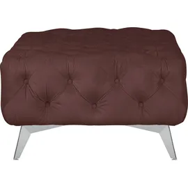Home Affaire Polsterhocker Amaury Chesterfield-Optik 80 x 45 x 80 cm Rosa