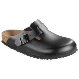 Birkenstock Boston Naturleder schmal schwarz 38