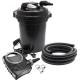 Wiltec SunSun, CPF-380 SET bis 12000l 11W UVC NEO10000 Pumpe Schlauch Teichfilterset