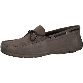 MARCO TOZZI by Guido Maria Kretschmer Herren Slipper aus Leder Flach, Braun (Taupe), 42 EU