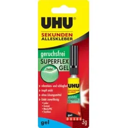 UHU Sekundenkleber geruchsfrei SUPERGEL FLEX 3g