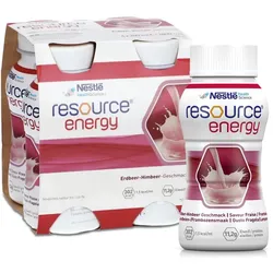 resource® energy Edbeer-Himbeer | Hochkalorische Trinknahrung Aufbaukost bei Mangelernährung Flüssigkeit 4x200 ml 4x200 ml Flüssigkeit