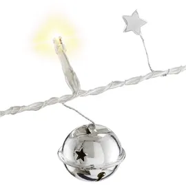 goobay LED Lichterkette 1 m Silber Warm-Weiß