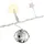 goobay LED Lichterkette 1 m Silber Warm-Weiß