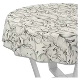 ANRO Tischdecke LANA Selene-Maritim Tischwäsche Hochwertig (Einzelstück 1-tlg), wasserabweisend Selene-Maritim Weiß Rund 120cm weiß Rund | Ø 120 cm x 120 cm x 120 cm
