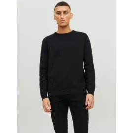 JACK & JONES Dünner Langarm Strickpullover Rundhals, Basic Sweater Shirt Jumper JJEBASIC